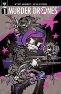 Murder Drones #1 2nd Print MRWEATHERFORD COMICS EXCLUSIVE! KROOKED GLASSES COLOR SPLASH!